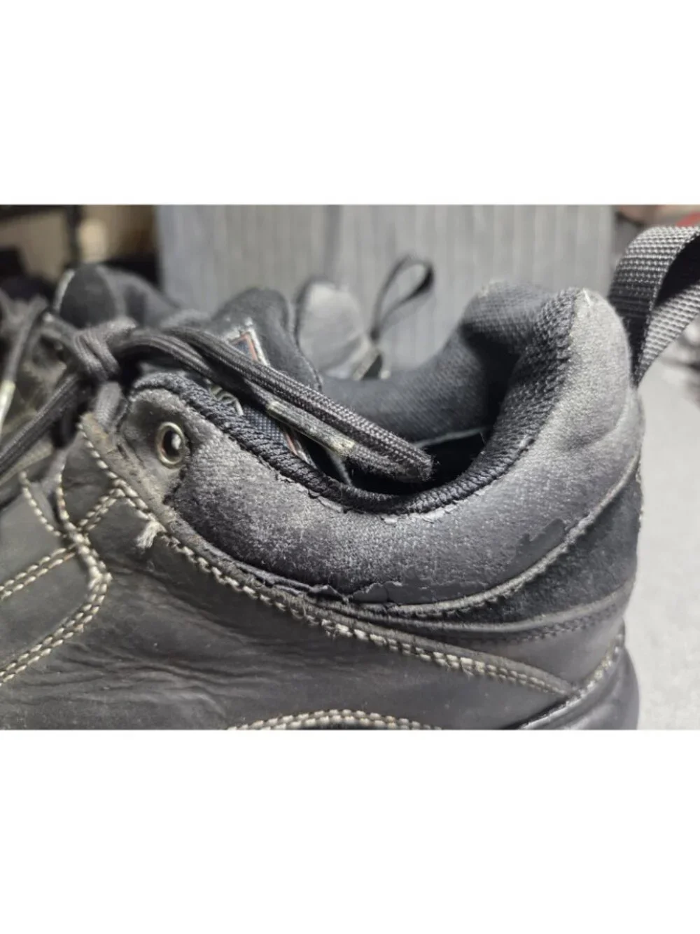 VTG Y2K 90s Mens Skechers Mega Platform Black White Chunky Leather Shoes US 11